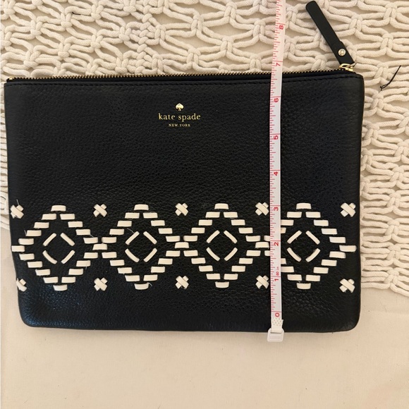 Kate Spade Pebbled Leather Gia Flynn Street Zip Clutch Pouch Bag - Picture 3 of 8